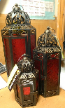Set of 3 Morocco style lanterns
